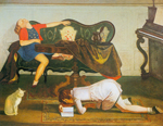 Balthasar Balthus, The Living Room II Fine Art Reproduction Oil Painting